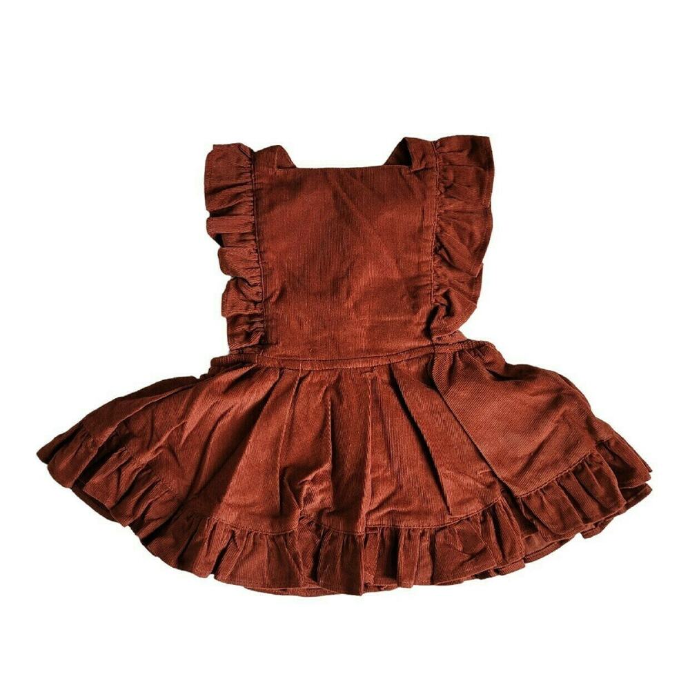 Numi Rust Corduroy Pinafore